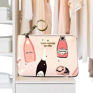 Pink Champagne Kate Spade Laurel Way Bitsy Card Holder